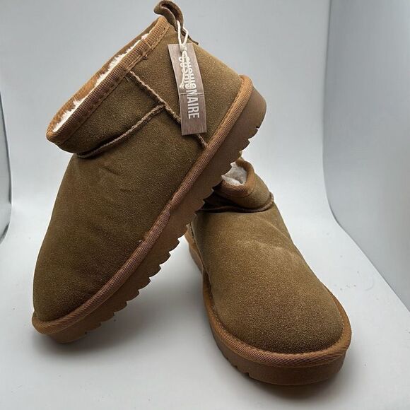 CUSHIONAIRE Women's pull on boot 7 WIDE CHESTNUT - Picture 7 of 7